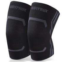 Pacote de 2 mangas de compressão de joelho Bodyprox para homens e mulheres Pacote de 2 mangas de compressão de joelho Bodyprox para homens e mulheres