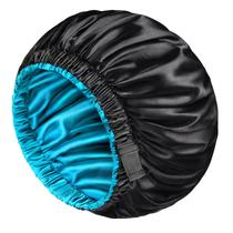 Pacote de 2 mikimini de cetim para homens e mulheres preto/azul Pacote de 2 mikimini de cetim para homens e mulheres preto/azul