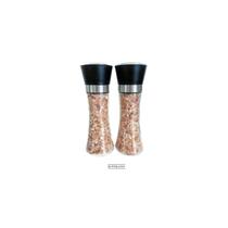 Pacote de 2 moedores de sal rosa do Himalaia