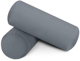 Pacote de 2 roupas de cama Bolster Pillows Insert Utopia, cinza, 15x40cm