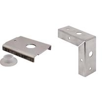 Pacote de 2 suportes de reparo de portas PRIME-LINE para portas de madeira de 3,5 cm Pacote de 2 suportes de reparo de portas PRIME-LINE para portas de madeira de 3,5 cm