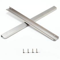 Pacote de 2 unidades de níquel escovado Finger Pulls Satanga para armários