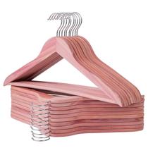 Pacote de 20 cabides de cedro ELONG HOME American Red com gancho de 360 Pacote de 20 cabides de cedro ELONG HOME American Red com gancho de 360