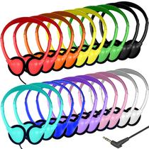 Pacote de 20 fones de ouvido Ladont Ladont para sala de aula a granel para estudantes Pacote de 20 fones de ouvido Ladont Ladont para sala de aula a granel para estudantes