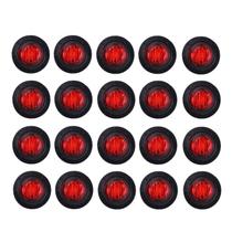 Pacote de 20 luzes LED Clearance Bullet Marker Lights TMH