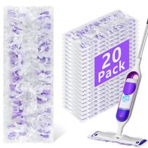 Pacote de 20 recargas Power Mop compatível com Swiffer