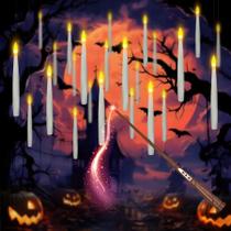 Pacote de 20 velas LED flutuantes Dreacompy com varinha mágica