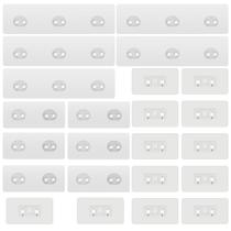 Pacote de 23 lentes adesivas de reposição Shower Caddy