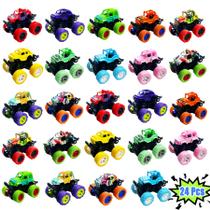 Pacote de 24 brinquedos Mini Monster Trucks para crianças de 3 anos ou mais com fricção