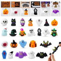 Pacote de 24 brinquedos Mochi Squishy YUYUGAGA para Halloween com vales-presente
