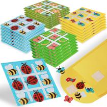 Pacote de 24 jogos de tabuleiro Tic Tac Toe ChilArt Bees