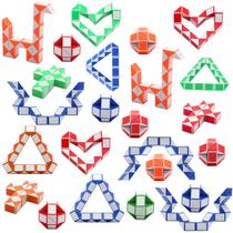 Pacote de 24 Puzzle Cube Yeetec Magic Speed Cubes para crianças Pacote de 24 Puzzle Cube Yeetec Magic Speed Cubes para crianças