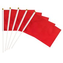 Pacote de 25 bandeiras vermelhas BClin para decoração de exteriores