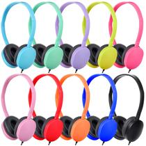 Pacote de 25 fones de ouvido OSSZIT Kids para sala de aula e escola com conector de 3,5 mm Pacote de 25 fones de ouvido OSSZIT Kids para sala de aula e escola com conector de 3,5 mm
