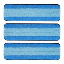 Pacote de 3 almofadas de limpeza de microfibra para Bona Mop 18 cm Mr. Scrub