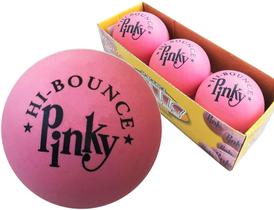 Pacote de 3 bolas de borracha premium Bouncy Ball MAXFLO rosa para crianças