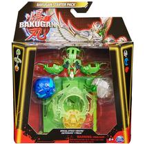Pacote de 3 bonecos de ação Bakugan Starter com 6 cartas colecionáveis