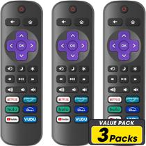 Pacote de 3 controles remotos de substituição para Roku TV YesBes