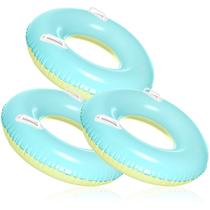 Pacote de 3 flutuadores de piscina infláveis ShinyRelief ShinyRelief Pacote de 3 flutuadores de piscina infláveis ShinyRelief ShinyRelief