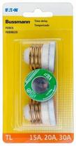 Pacote de 3 fusíveis Bussmann Time Delay Plug 15A 20A 30A