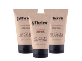 Pacote de 3 gel de lavagem facial Thrive Natural Care para homens e mulheres