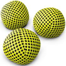 Pacote de 3 Juggling Balls speevers XBalls com bolsa de transporte amarela 125 ml