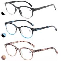 Pacote de 3 óculos de leitura MODFANS para mulheres, 3,5 com bolsa