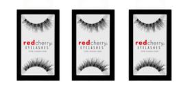 Pacote de 3 pares de cílios postiços Red Cherry DW Pacote de 3 pares de cílios postiços Red Cherry DW