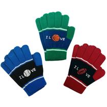 Pacote de 3 pares de luvas de inverno Evridwear Kids Magic Stretch