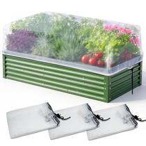 Pacote de 3 redes de jardim KEOHOL para canteiros elevados 150x70x45cm