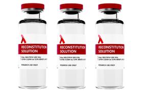 Pacote de 3 soluções de reconstituição de 30 ml em frascos de vidro premium