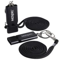 Pacote de 3 tubos Survival Whistle Noopel Emergency com cordão