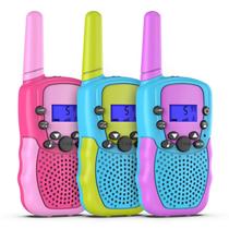 Pacote de 3 Walkie Talkies Selieve para crianças de 3 a 12 anos, alcance de 3 km