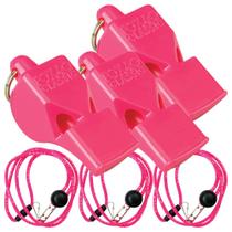 Pacote de 3 Whistle Fox 40 Classic com cordões separáveis rosa Pacote de 3 Whistle Fox 40 Classic com cordões separáveis rosa