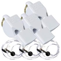Pacote de 3 Whistle Fox 40 Classic com cordões separáveis Pacote de 3 Whistle Fox 40 Classic com cordões separáveis