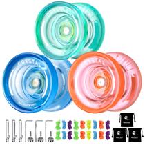 Pacote de 3 Yoyo MAGICYOYO Crystal K2 Plus para crianças/iniciantes