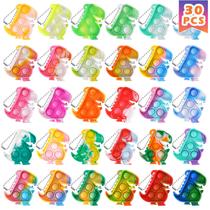 Pacote de 30 chaveiros Party Favors Dinosaur Dino para crianças de 4 a 8 anos