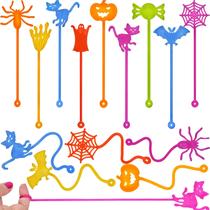 Pacote de 32 brinquedos Sticky Hands Howzcci Halloween para crianças