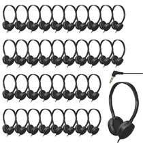 Pacote de 36 fones de ouvido ZHENWAY Bulk com fio para sala de aula e escola Pacote de 36 fones de ouvido ZHENWAY Bulk com fio para sala de aula e escola