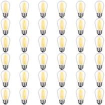 Pacote de 36 lâmpadas LED GVVoohome S14 para luzes de corda externas Pacote de 36 lâmpadas LED GVVoohome S14 para luzes de corda externas