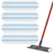 Pacote de 4 almofadas de reposição Mop Yuunaie para Ocedar H2pro Flat Mop Pacote de 4 almofadas de reposição Mop Yuunaie para Ocedar H2pro Flat Mop