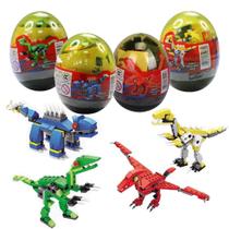 Pacote de 4 blocos de construção Anditoy Dinosaur em Jumbo Eggs para crianças Pacote de 4 blocos de construção Anditoy Dinosaur em Jumbo Eggs para crianças