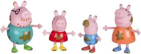 Pacote de 4 bonecos Toy Peppa Pig Muddy Puddles Family para crianças a partir de 3 anos