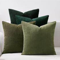 Pacote de 4 capas de almofada de veludo Topfinel com 4 capas de 40x40 cm