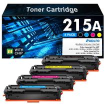 Pacote de 4 cartuchos de toner SUDLTO 215A M182nw com chip para HP