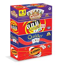 Pacote de 4 jogos de cartas PlayMonster Five Crowns para crianças Pacote de 4 jogos de cartas PlayMonster Five Crowns para crianças