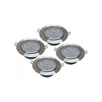 Pacote de 4 lâmpadas LED embutidas 9W 6000-6500K 810 lúmens 110V-2