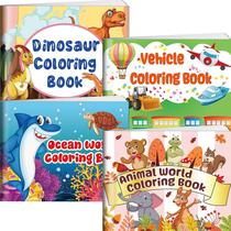 Pacote de 4 livros para colorir Kalysky para crianças de 2 a 4, 4 a 8 96 páginas