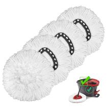 Pacote de 4 peças Mop Head Replacement compatível com O-Cedar EasyWring