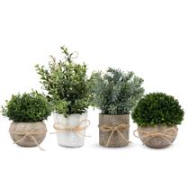 Pacote de 4 plantas artificiais PENGYEE para decoração de casa Pacote de 4 plantas artificiais PENGYEE para decoração de casa